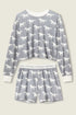 Pj Salvage Boyfriend Boxer Horse Print Shorts Set